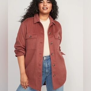 NWT Soft brushed Womens utility jacket